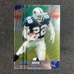 1999 Topps Finest Emmitt Smith #90 Dallas Cowboys W/ Coating HOF